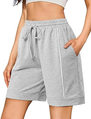 Litherday Short Femme Short Sport Femme Gris L
