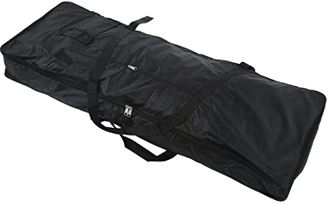 KIMISS Bolsa para Teclado de 76 Teclas para órgano Electrónico - Funda Protectora de Tela de Buey para Concierto y Transporte de Piano - Ligera y Espaciosa con Bolsillo Externo