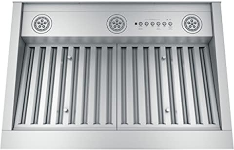 GE Profile Smart Range Hood Insert | 30 Inch Kitchen Exhaust Fan with 4 Speeds, Dimmable LED Lights | Wifi Connectivity & Smart Home Kitchen Essentials for Frequent Cooks | 610 CFM | Stainless Steel