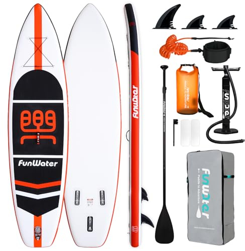 FunWater 11' Inflatable Stand Up Paddle Board Ultra-Light SUP Board