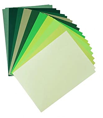 Netuno 20x papier vert A5 148 x 210 mm kit de papiers verts lot de papiers colorés papier créatif coloré carton coloré imprimable carton de couleur pour DIY décoration bricolage cartes faire-part