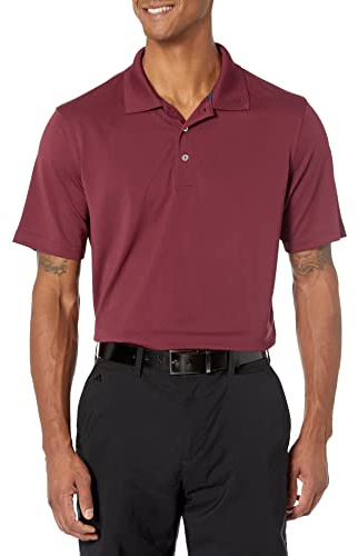 Amazon Essentials Men's Golf Polo Shirt, Quick Dry, Short Sleeve, Rich Burgundy, XL