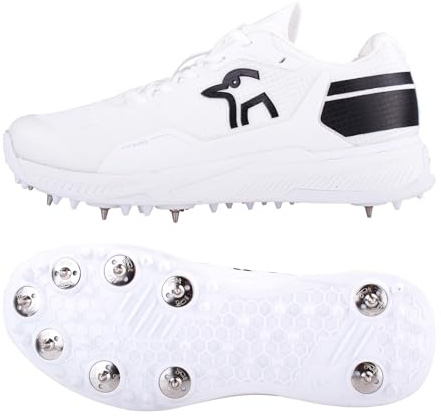 Kookaburra KC spelare spik cricketsko – vit/svart – 8,5