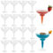 Matana - 30 Eleganti Bicchieri da Cocktail Margarita in Plastica, 360ml - Resistenti e Riutilizzabili - Bicchieri da Martini Daiquiri per Matrimoni Compleanni, Natale, Feste
