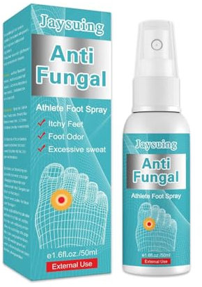 Spray antifungino del piede degli atleti per i piedi prurito sudorazione sbucciamento vesciche e rimozione dell'odore ingredienti naturali Spray del trattamento antifungino del piede 50ml