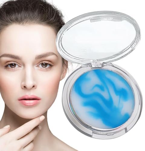 Jelly pressad inställning pulver, ställ in pulvergelé Löst | Naturlig fuktgivande oljekontroll ansiktsmakeupverktyg för kvinnor
