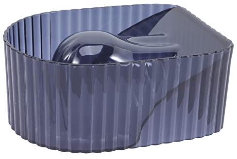 OATIPHO Recipiente Para Remojar Uñas y Manicura Transparente Negro, 1 Unidad, Tamaño Mediano, Acrílico Duradero, Para Salón Profesional y Uso Doméstico