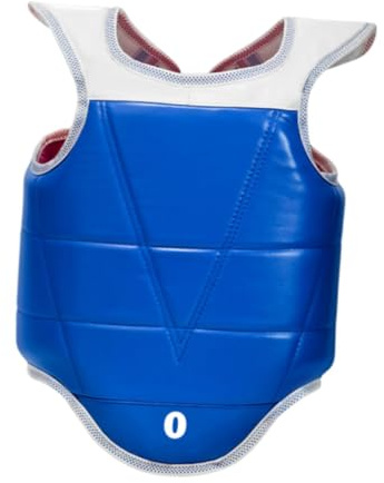 KiBcsLic Plastron Réversible pour Karaté, Boxe, Renforcement Abdominal, Kickboxing, Taekwondo, Gilet de Protection Abdominale