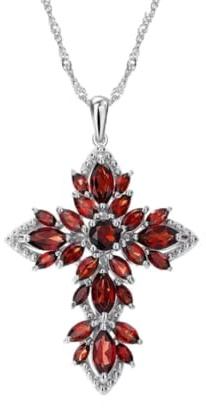 collar de joyas de granate