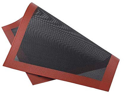 Shalwinn Tappetino Microforato da Forno Antiscivolo Teglia da Forno Macarons in Silicone Fibra di Vetro e Silicone, Riutilizzato,Robusto, Ecologico, per Forno, Microonde
