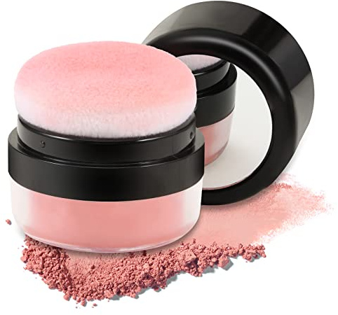 Boobeen Loose Powder Blush Air Cushion Blush, Natural Blusher für Wangen, Highly Pigmented Blush Makeup Easy to Blend Makeup Blushin, All Day Wear
