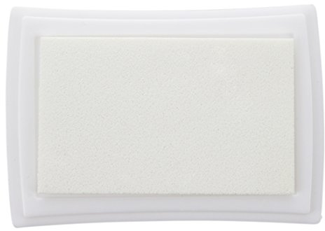 VERAWE Tampon inchiostro per timbro, colore bianco, per bambini non tossici