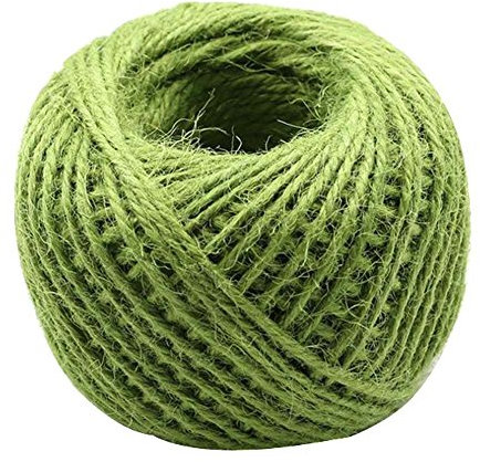 Corda for bondage,Corda da giardino,Corda colorata Corda di iuta intrecciata durevole Corda tessuta a mano,Verde,50M