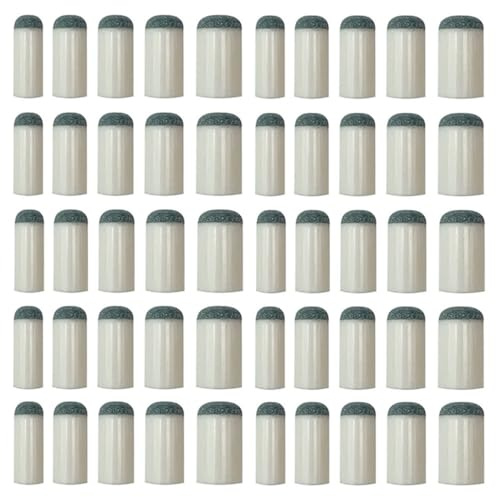 Wanfoou Cue Tips Replacements, 50 Pcs Billiard Cue Tips Replacement Bulk, Pool Cue Tips Slip-On Assorted 5 Sizes Billiard Cue Tips Replacement Bulk (9mm, 10mm, 11mm, 12mm, 13mm)