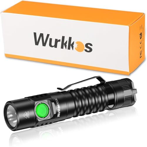 Wurkkos FC11C LED-ficklampa, superljus 1 300 lumen 4000 K 90CRI, 519A pärla USB C uppladdningsbar