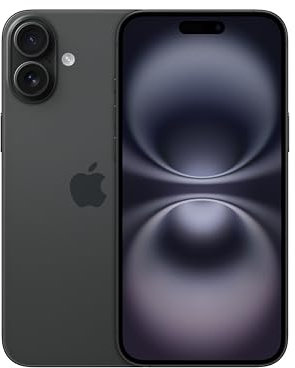 Apple iPhone 16 Plus 128 GB: 5G Mobile phone with Apple Intelligence, Camera Control, A18 Chip and a Big Boost in Battery Life. Works with AirPods; Black