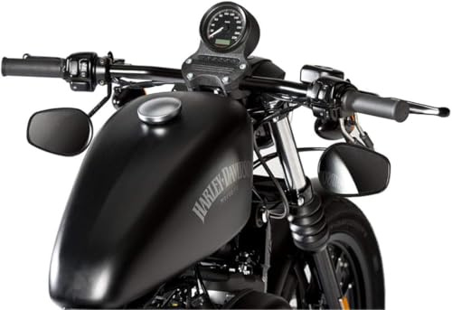 Manubrio Nero Drag Bar 1 Universale Compatibile per Harley Davidson Sportster Iron, Forty Eight, Nightster | Handlebar Custom Café Racer Moto Customizzate | Stile Iconico e Resistente