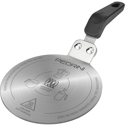 Pedrini piattello adattatore per induzione 13 Cm, per moka bricchi e piccole casseruole