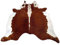vip-leather Teppich aus Kuhfell, Größe Circa 180 x 180 cm, Premium - Qualität (Hereford)