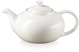 Le Creuset Stoneware Classic Teapot, 1.3 litres, Serves 3-4 Cups, Meringue, 70703134440000