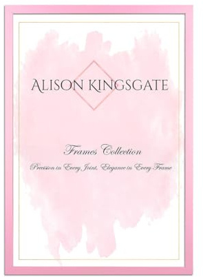 Alison Kingsgate Sleek PINK Picture Frame for Photos & Posters - A2 | Engineered Wood, Shatterproof Perspex Front, Ideal for Wall Art Display, Documents, Certificate & Home Décor
