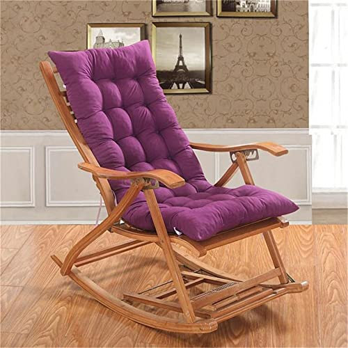 Morbuy Deckchair Auflagen für Gartenliegen, Sonnenliege Kissen Tragbare Garten Innenhof Gepolstertes Bett Relax-Liegestuhl Sitzauflage für Wohnzimmer,Deckchair, Innen, Außen (48x120cm,Lila)