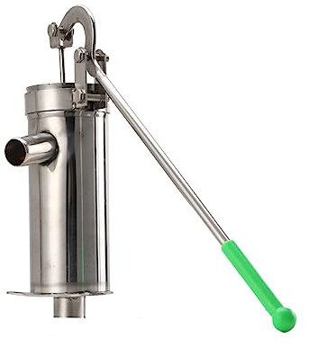 NICCOO Pompe à Eau Manuelle, Pompe à Main Fonte Jardin Puits Pompe Pompe à eau profonde manuelle en acier inoxydable - 10 m deau