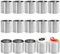 Akamino 15 PCS Stainless Steel Mini Cheesecake Rings,Non Stick Round Mousse Rings, 5cm/ 2 in DIY Kitchen Baking Moulds for Sushi Rice, Tart, Fondant,Dessert