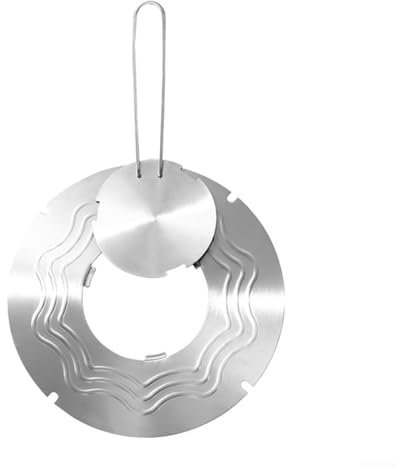 Diffusore di calore a induzione per piastra ad anello, piastra adattatore a induzione con manico separabile, pentole per caffè e latte, cottura a induzione (26 cm rimovibile)