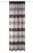 BB-Toy-Trades Tenda pronta con nastro arricciato, tenda combinata, a righe, 1 pezzo, bianco, marrone, beige, strisce trasversali semitrasparenti (larghezza x altezza): 140 x 145 cm