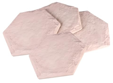 Paseos Piedras al aire libre - Papaspistas Papaspistas Piedras - Adornos de césped, piedras de paso 4 PC, Pedes grandes, Papasurías de Pavera de pasarela, Decoración del Jardín al aire libre