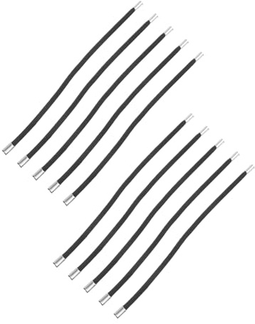 FRCOLOR 10 Pezzi Elastici Vibrazione per Microfono Shock Mount in Gomma per Supporto Microfono Compatibili con Shock Mount Facili da Installare per Studio e Interviste