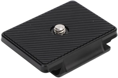 Keenso Piastra a Sgancio Rapido Piastra di Montaggio per Treppiede con Vite per Fotocamera Professionale in Lega di Alluminio per Fotografia All'aperto con Viti da 1/4 di Pollice per Fotocamera DSLR