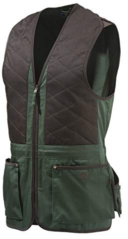 Beretta Schießweste Universal für Herren und Damen, Grün/Braun, Trap und Skeetweste, XXS