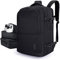 bagsmart Handgepäck Rucksack 40L Supergroß Erweiterbar Reiserucksack Laptop Rucksack für 17 Zoll mit Packtasche und Schuhsack Schwarz