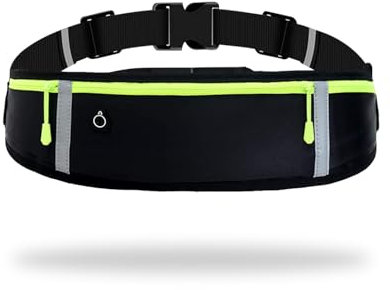 Aucaer Ceinture Running Étanche Avec Bande Réfléchissante Pour Hommes Et Femmes - Prise Pour Casque d'Écoute - Pratique En Voyage