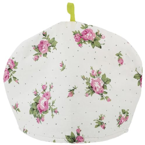 Amosfun Tea Cosy, Floral Pattern Teapot Warmer Insulated Cover for Small Teapot, Protective Cozy Tea Kettle Cover Insulated Warmer - 27x27x23cm