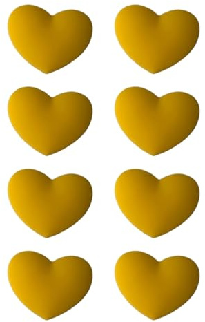 FROMCEO Paquete de 8 amortiguadores de vibraciones de tenis con siliconas decorativas en forma de corazón para una absorción más suave de impactos, peso ligero, reductor de vibraciones