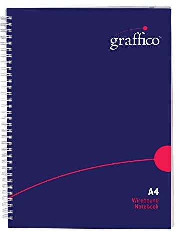 GRAFFICO A4 Twin Wire Polypropylene Notebook of 140 Pages (Pack of 1)