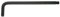 Facom Clé mâle avec tête sphérique, HEX, 6 pans, SW 6, longueur 135 mm 1 pièce, Noir, 6 mm