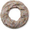 styleBREAKER Indian Style Paisley Muster Loop Schlauchschal, seidig leicht, Unisex 01016089, Farbe:Hellgrau-Rosa-Hellblau, Größe:Schmal