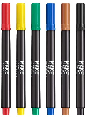 Marvy® Uchida Fine Point Fabric Markers, Primary