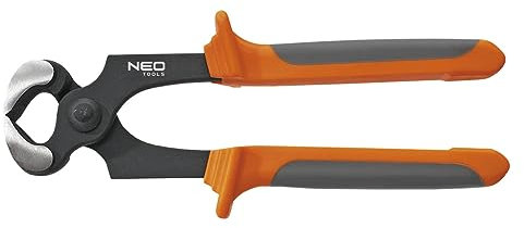 NEO TOOLS Kneifzange 180 mm, Nagelzange, CrV-Stahl, Bi-Material-Griff, TÜV, Nagelziehzange, Monierzange, Drahtzange, Beisszange, Schneidzange (180 mm)