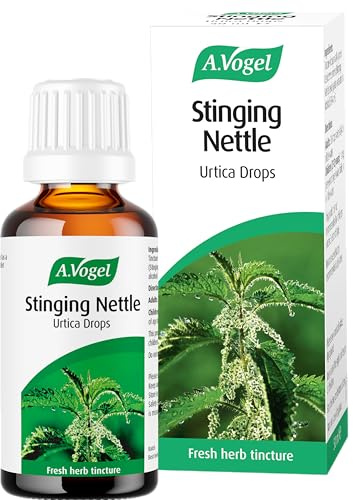 A.Vogel Stinging Nettle Urtica Drops | Food Supplement | from Freshly Harvested, Organically Grown Stinging Nettle Herb | Suitable for Vegans | 50ml