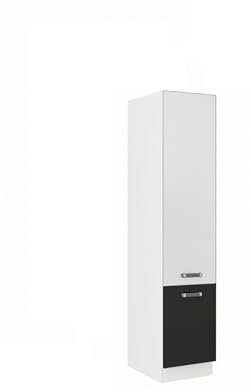 Küchen Vorratsschrank 40 cm für das Modell,Omega 240 Schwarz + Weiss'