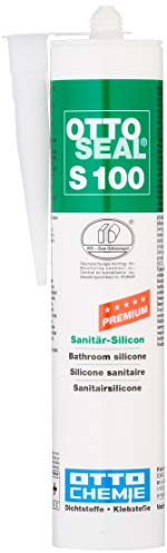 OttoSeal S100 Mastic silicone haut de gamme pour sanitaires Différentes couleurs disponibles 300 ml