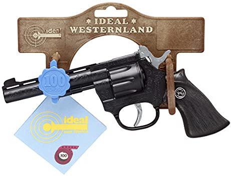 J.G.Schrödel Mustang: Spielzeugpistole für 100 Schuss-Munition, 19 cm, schwarz (400 9131)