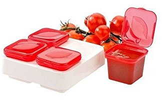 Cisaille à tôle 0,4 L Frozen Sauce et Herbes Boîtes, 15 x 15 x 5,5 cm, 100% Fabriqué en Italie