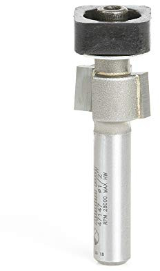 Amana Tool - 47147 Carbide Tipped Laminate Trimmer with Euro Square Bearing 1/2 Dia x 19/6