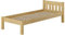 Erst-Holz® Einzelbett Massivholz-Bett Kiefer Natur 90x200 Futonbett Jugendbett Rollrost Singlebett 60.38-09